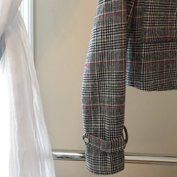 Cropped houndstooth jacket - Picture 3 of 9